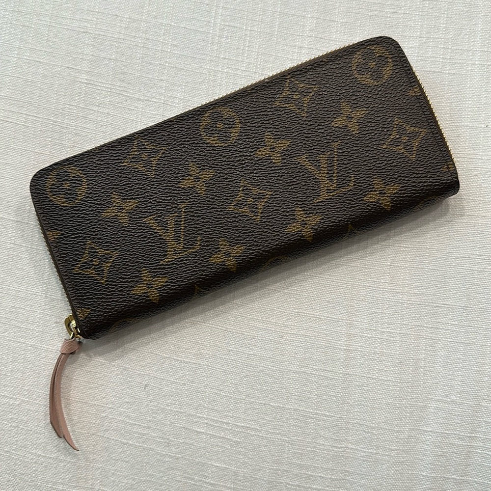 Louis Vuitton Clemence Wallet Monogram + Rose Ballerine